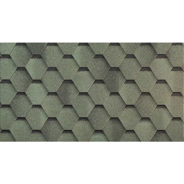 Гибкая черепица однослойная Технониколь Шинглас Комфорт Сальса Авокадо